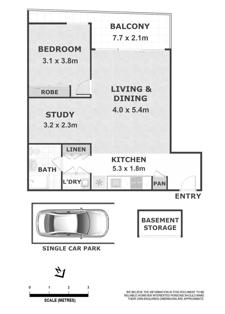Floorplan of Homely unit listing, B1503/458 Forest Road, Hurstville NSW 2220