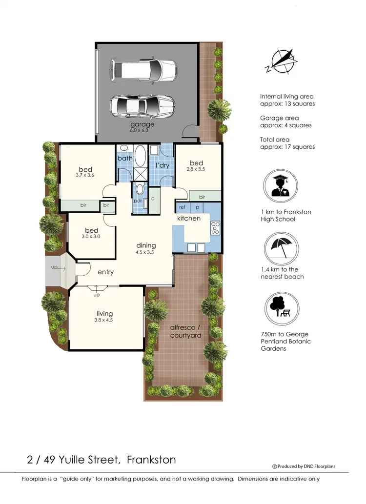 Floorplan of Homely unit listing, 2/49 Yuille Street, Frankston VIC 3199