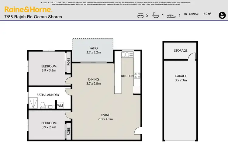 Floorplan of Homely house listing, 7/88 Rajah Road, Ocean Shores NSW 2483