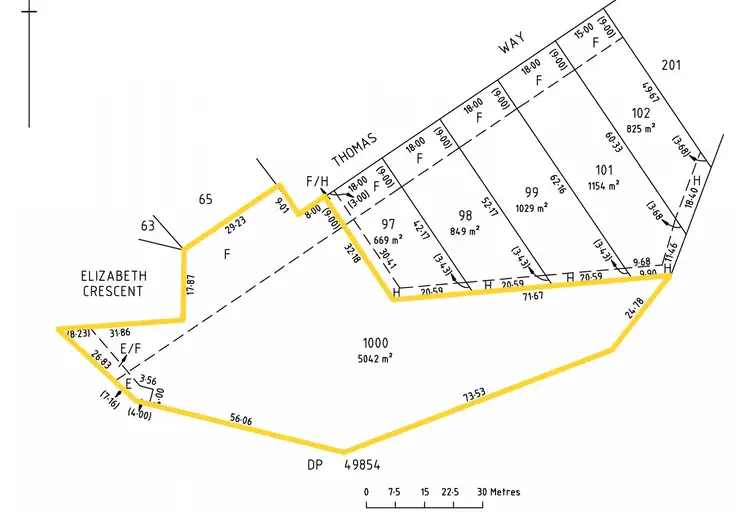 Floorplan of Homely land listing, 24 Thomas Way, Hallett Cove SA 5158