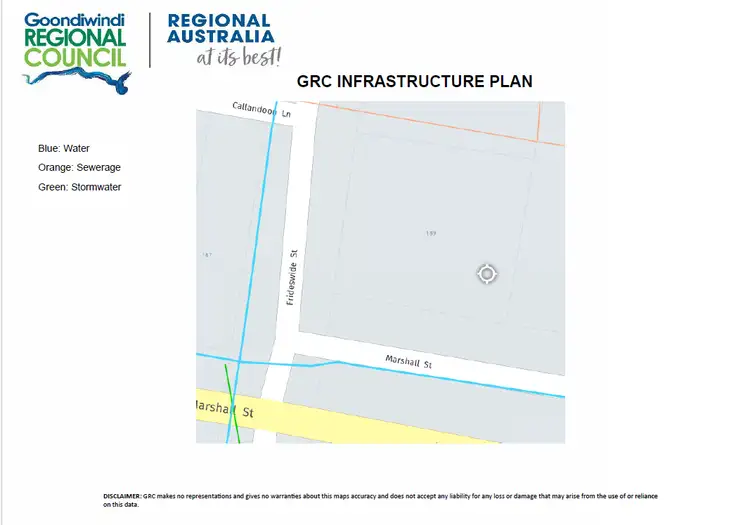 Floorplan of Homely land listing, 189 Marshall Street, Goondiwindi QLD 4390
