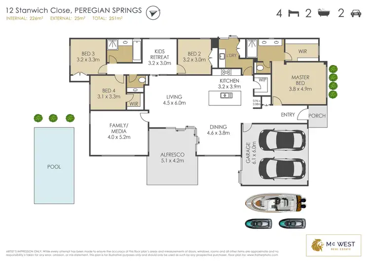 Floorplan of Homely house listing, 12 Stanwich Close, Peregian Springs QLD 4573