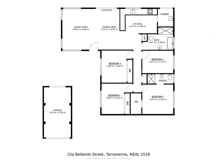 Floorplan of Homely house listing, 33A Bellambi Street, Tarrawanna NSW 2518