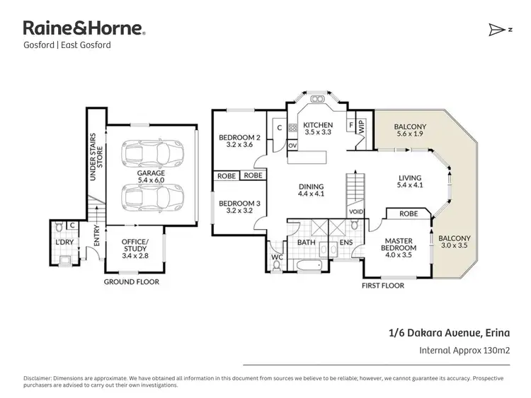 Floorplan of Homely townhouse listing, 1/6-8 Dakara Avenue, Erina NSW 2250