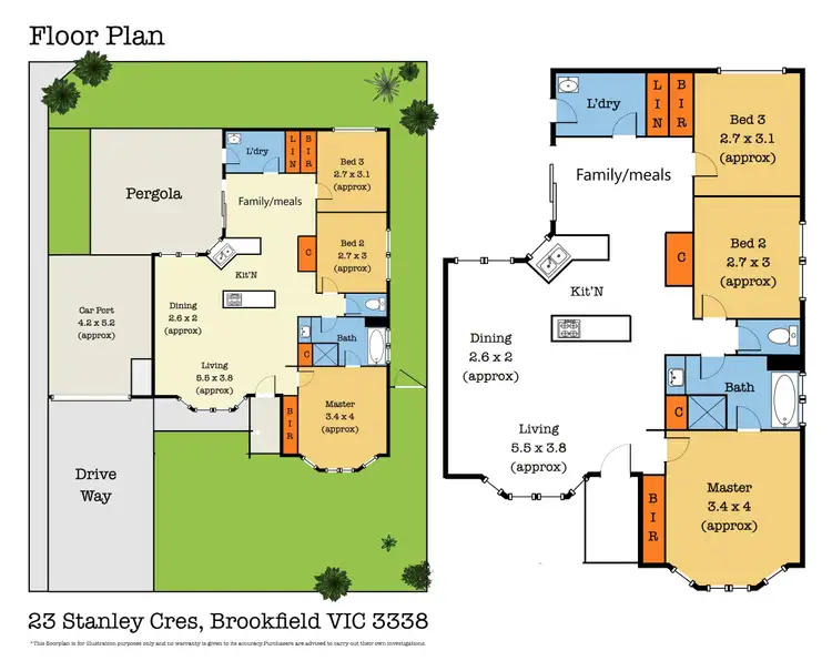 Floorplan of Homely house listing, 23 Stanley Crescent, Brookfield VIC 3338