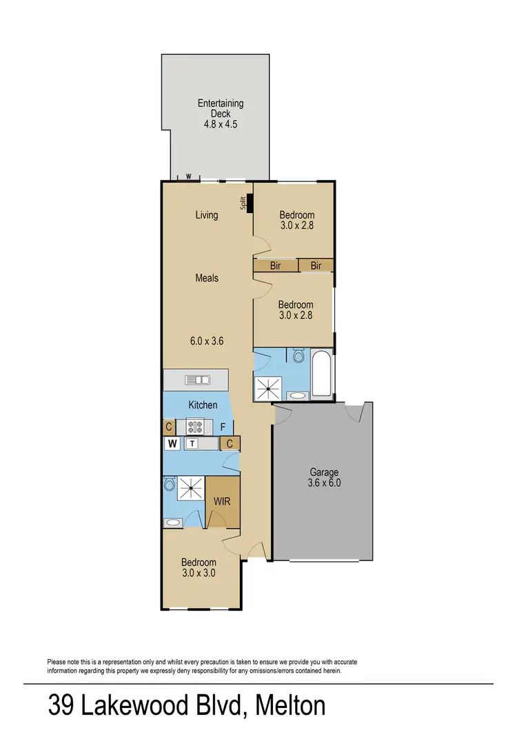 Floorplan of Homely house listing, 39 Lakewood Boulevard, Melton VIC 3337