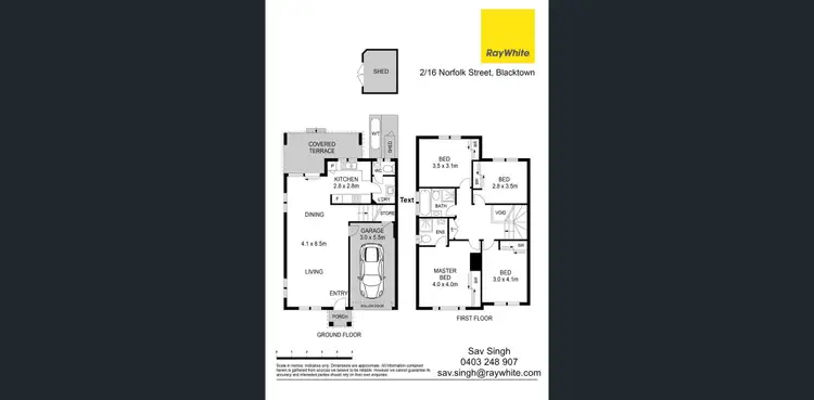 Floorplan of Homely townhouse listing, 2/16 Norfolk Street, Blacktown NSW 2148