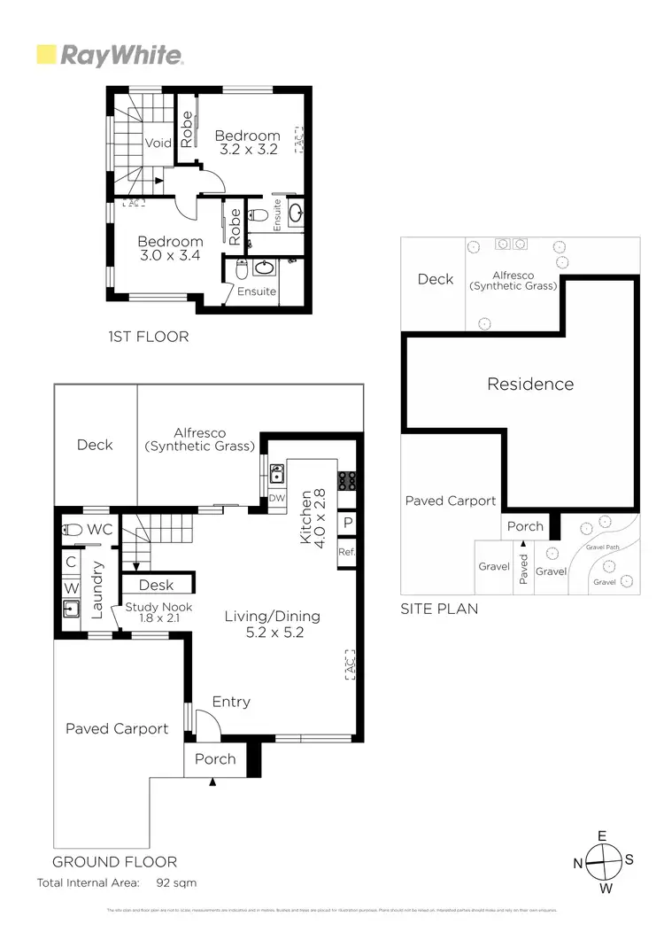 Floorplan of Homely townhouse listing, 23B Richards Street, Yarraville VIC 3013