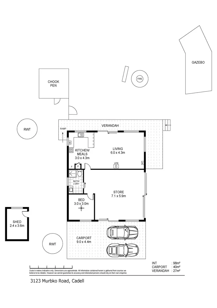 Floorplan of Homely rural property listing, 3123 Murbko Road, Cadell SA 5321