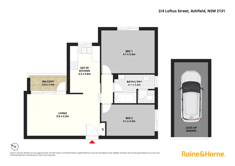 Floorplan of Homely apartment listing, 2/4 Loftus Street, Ashfield NSW 2131