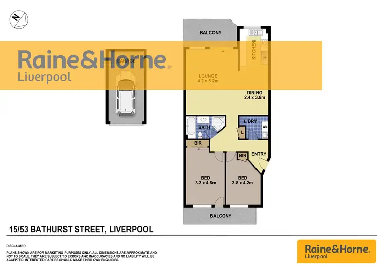Floorplan of Homely apartment listing, 15/53 BATHURST STREET, Liverpool NSW 2170