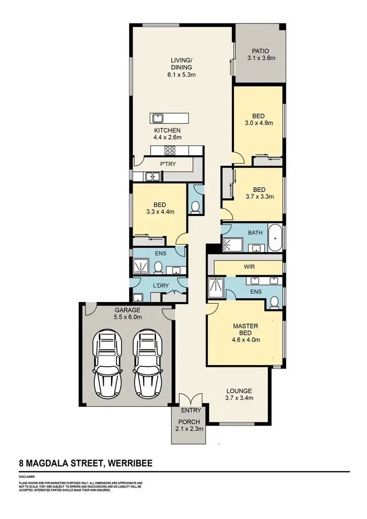 Floorplan of Homely house listing, 8 Magdala Street, Werribee VIC 3030