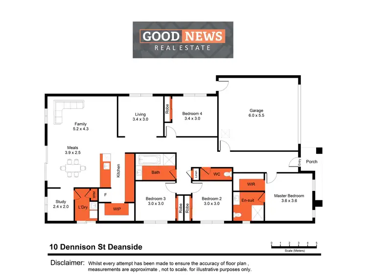 Floorplan of Homely house listing, 10 Dennison Street, Deanside VIC 3336