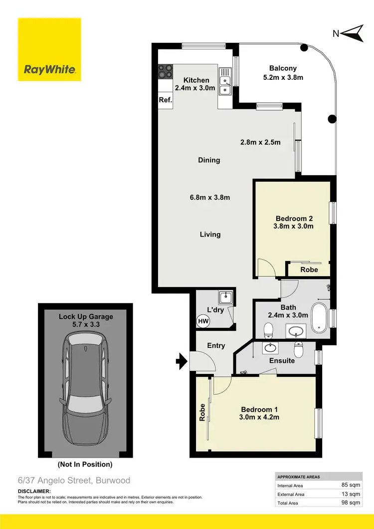 Floorplan of Homely apartment listing, 6/37 Angelo Street, Burwood NSW 2134