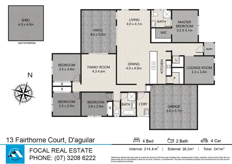 Floorplan of Homely house listing, 13 Fairthorne Court, D'aguilar QLD 4514