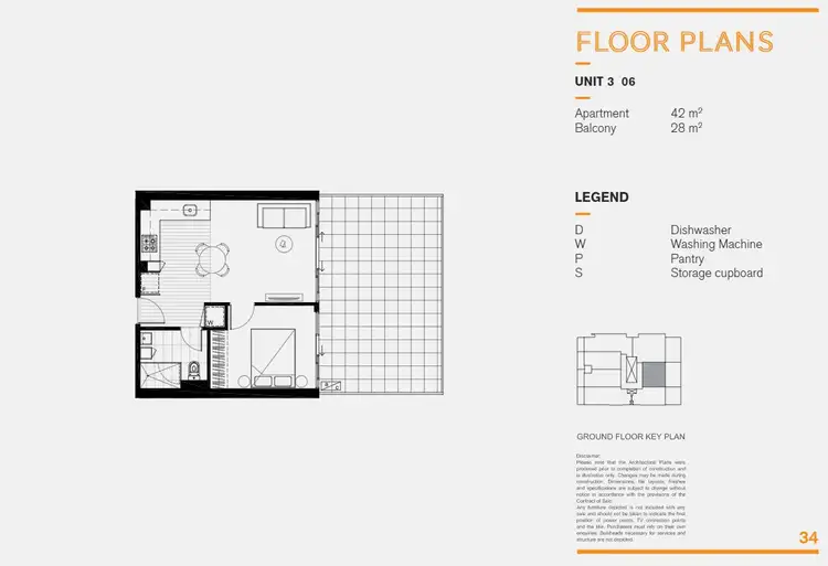 Floorplan of Homely apartment listing, 306/56-58 St Georges Road, Northcote VIC 3070
