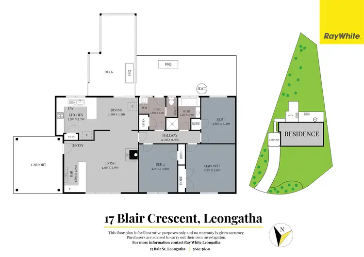 Floorplan of Homely house listing, 17 Blair Crescent, Leongatha VIC 3953