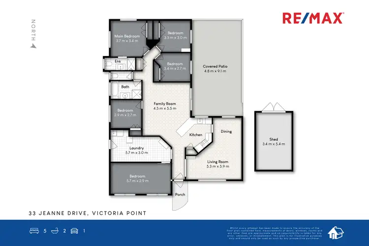 Floorplan of Homely house listing, 33 Jeanne Drive, Victoria Point QLD 4165