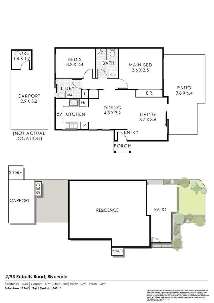 Floorplan of Homely villa listing, 2/93 Roberts Road, Rivervale WA 6103