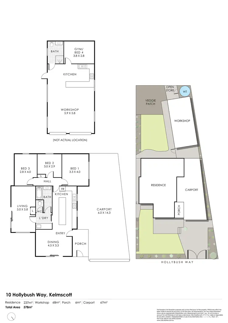 Floorplan of Homely house listing, 10 Hollybush Way, Kelmscott WA 6111
