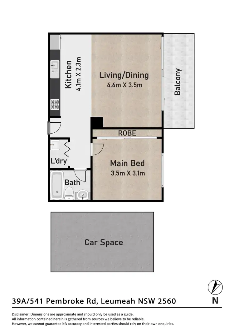 Floorplan of Homely apartment listing, 39a/541 Pembroke Road, Leumeah NSW 2560
