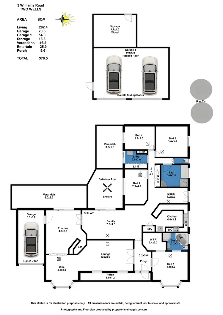 Floorplan of Homely house listing, 3 Williams Road, Two Wells SA 5501