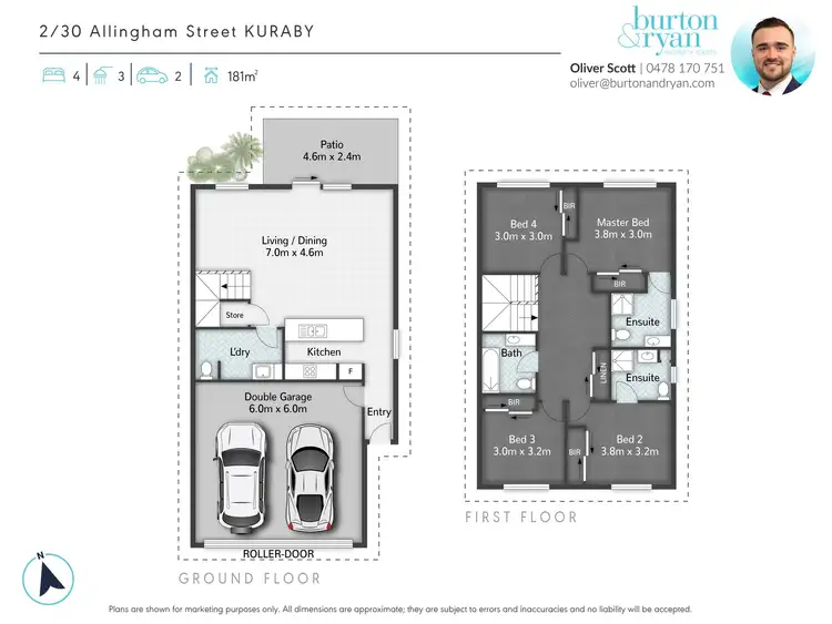 Floorplan of Homely townhouse listing, 2/30 Allingham Street, Kuraby QLD 4112