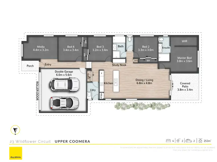 Floorplan of Homely house listing, 23 Wildflower Circuit, Upper Coomera QLD 4209