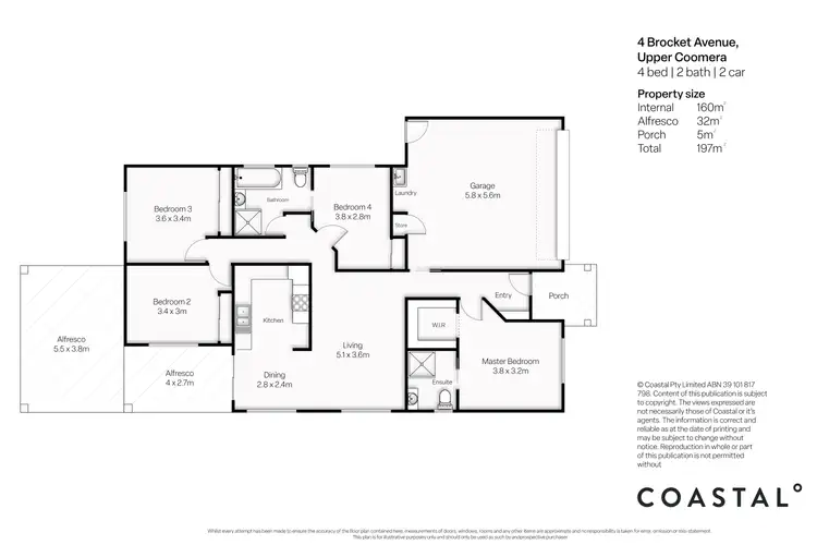 Floorplan of Homely house listing, 4 Brocket Avenue, Upper Coomera QLD 4209