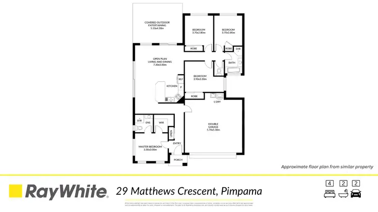 Floorplan of Homely house listing, 29 Matthews Crescent, Pimpama QLD 4209