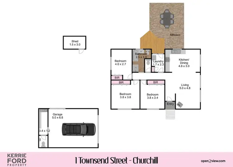Floorplan of Homely house listing, 1 Townsend Street, Churchill VIC 3842