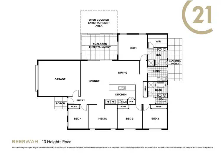 Floorplan of Homely house listing, 13 Heights Road, Beerwah QLD 4519