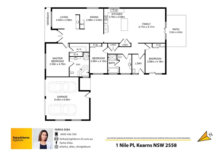 Floorplan of Homely house listing, 1 Nile Place, Kearns NSW 2558