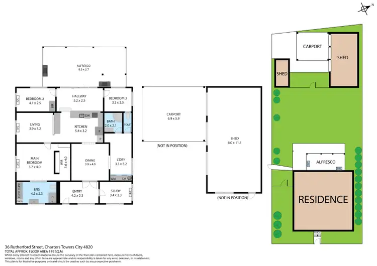 Floorplan of Homely house listing, 36 Rutherford Street, Charters Towers City QLD 4820