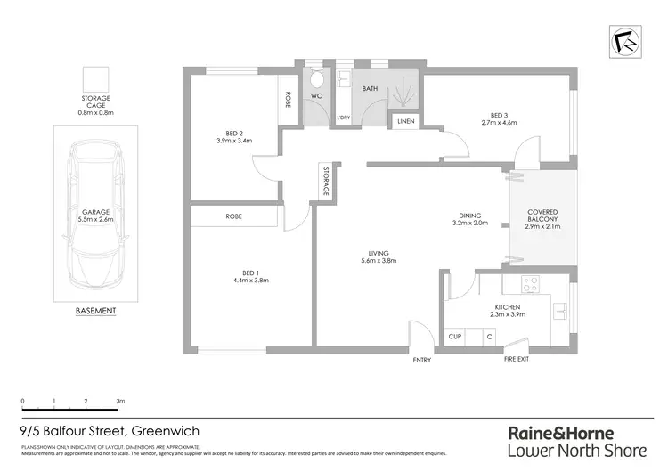 Floorplan of Homely apartment listing, 9/5 Balfour Street, Greenwich NSW 2065