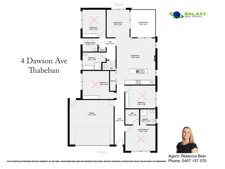 Floorplan of Homely house listing, 4 Dawson Avenue, Thabeban QLD 4670