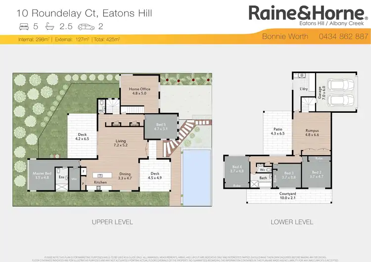 Floorplan of Homely house listing, 10 Roundelay Court, Eatons Hill QLD 4037