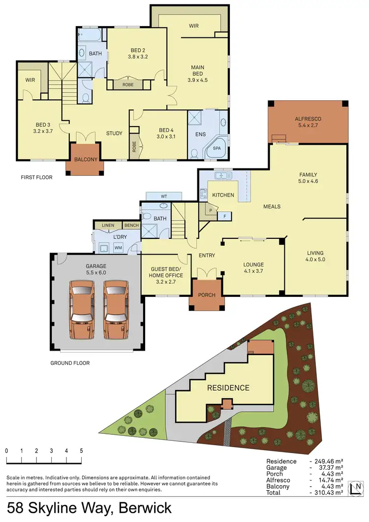Floorplan of Homely house listing, 58 Skyline Way, Berwick VIC 3806