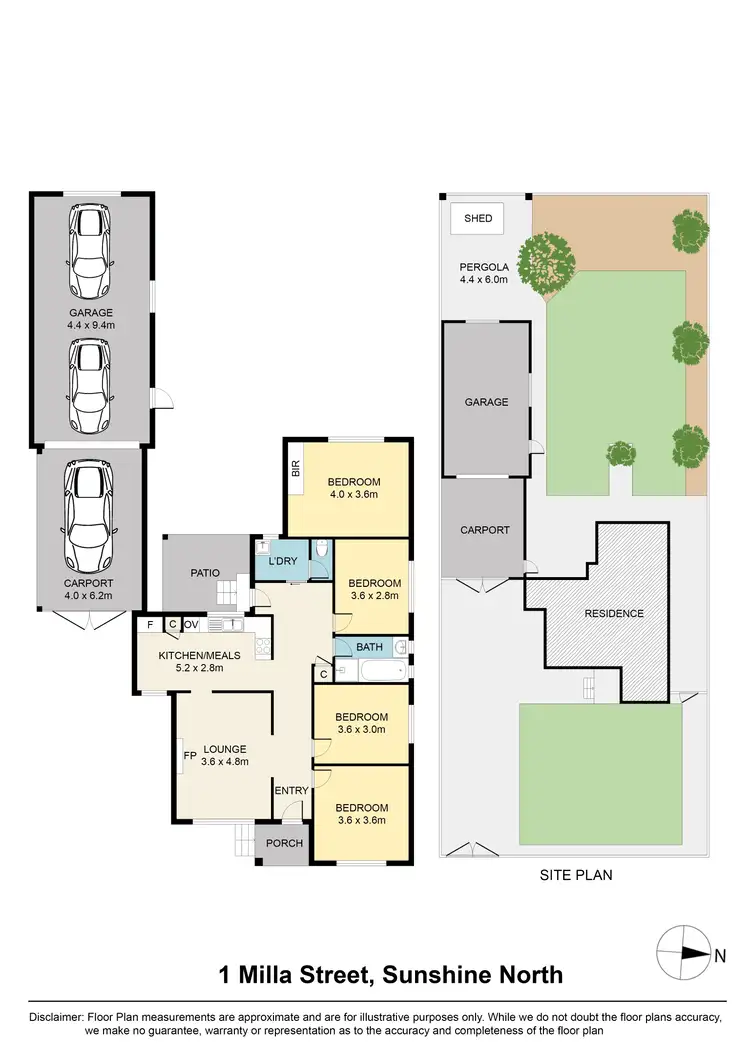 Floorplan of Homely house listing, 1 Mills Street, Sunshine North VIC 3020
