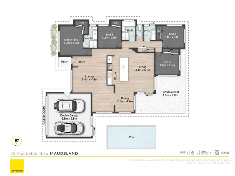 Floorplan of Homely house listing, 20 Mackellar Rise, Maudsland QLD 4210