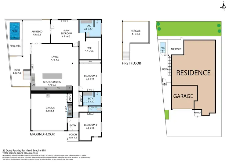 Floorplan of Homely house listing, 26 Dune Parade, Bushland Beach QLD 4818