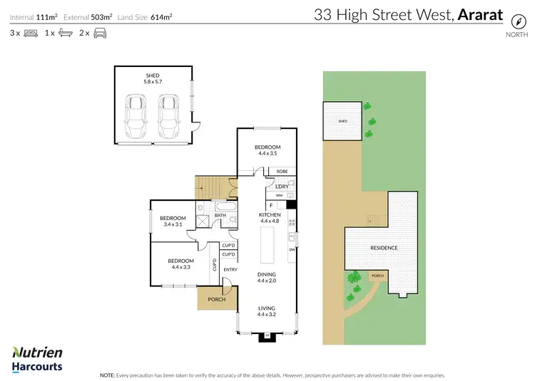 Floorplan of Homely house listing, 33 High Street West, Ararat VIC 3377