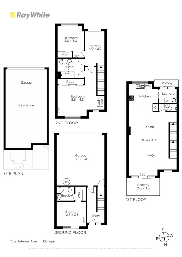 Floorplan of Homely townhouse listing, 10 Rafa Court, Maribyrnong VIC 3032