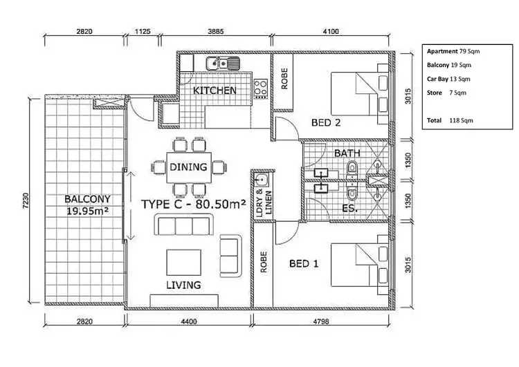 Floorplan of Homely apartment listing, 9/964 Albany Highway, East Victoria Park WA 6101