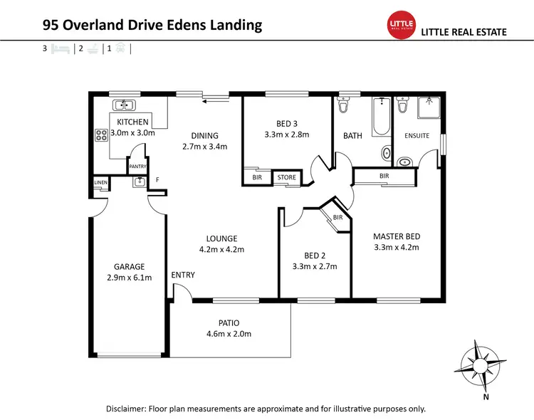 Floorplan of Homely house listing, 95 Overland Drive, Edens Landing QLD 4207