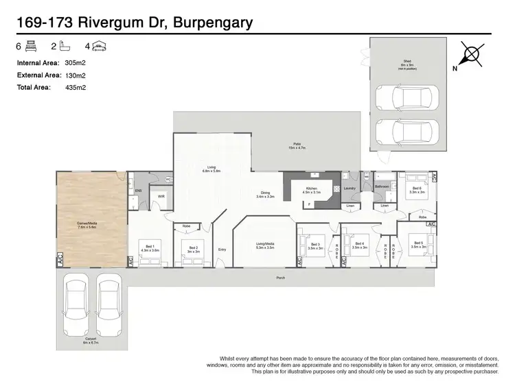 Floorplan of Homely house listing, 169-173 Rivergum Drive, Burpengary QLD 4505
