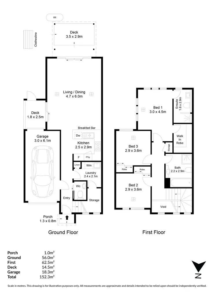 Floorplan of Homely townhouse listing, 21 Parklink Terrace, Devon Park SA 5008
