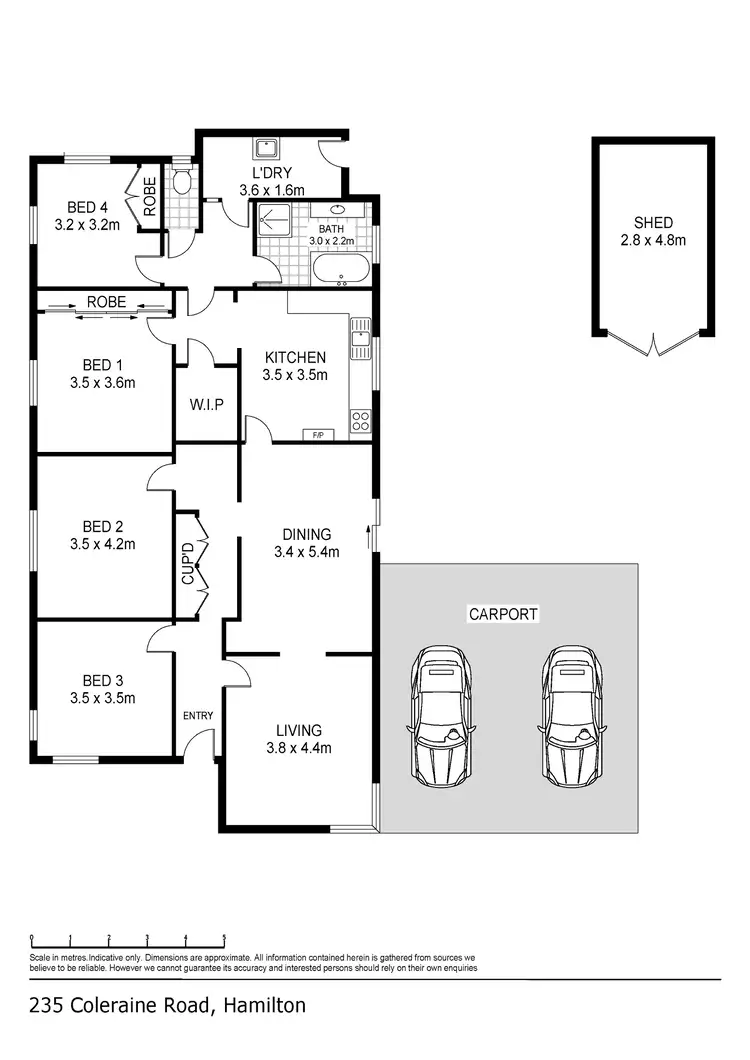 Floorplan of Homely house listing, 235 Coleraine Road, Hamilton VIC 3300