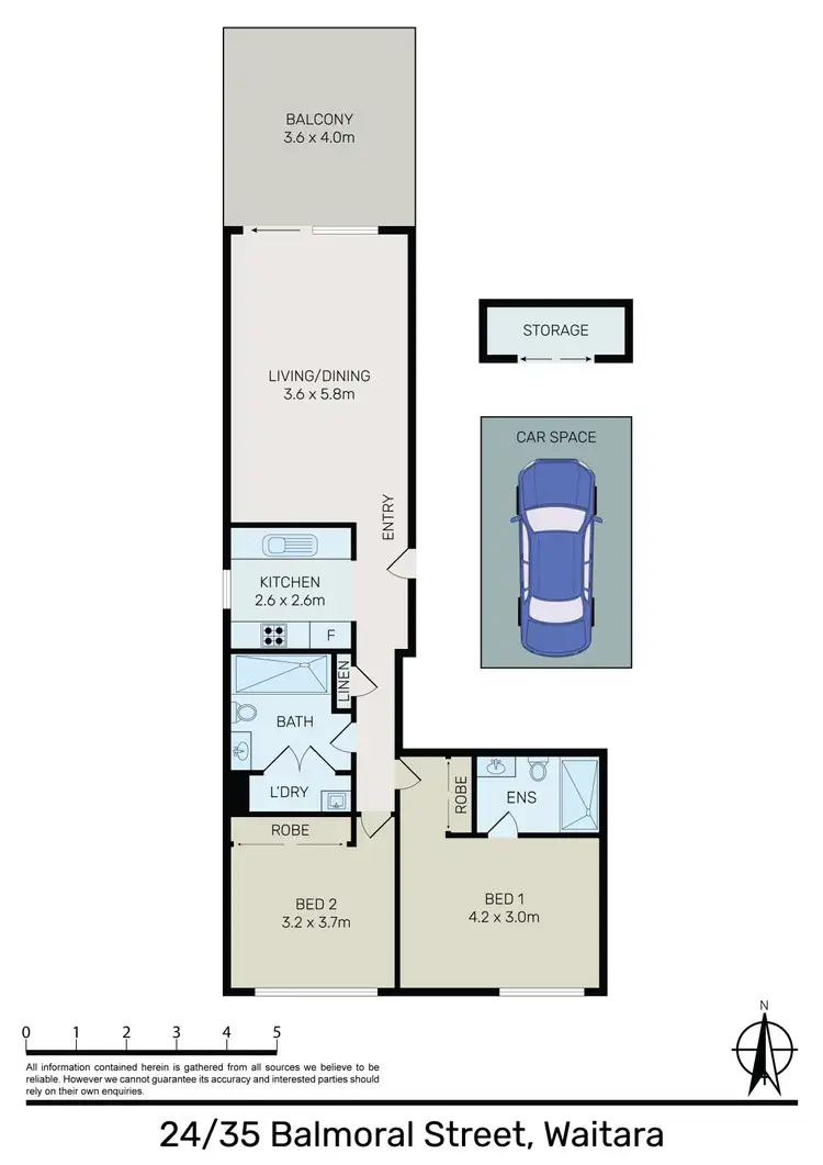 Floorplan of Homely apartment listing, 24/35-39 Balmoral Street, Waitara NSW 2077