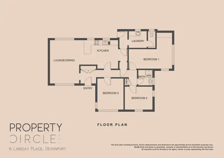 Floorplan of Homely house listing, 6 Lindsay Place, Devonport TAS 7310